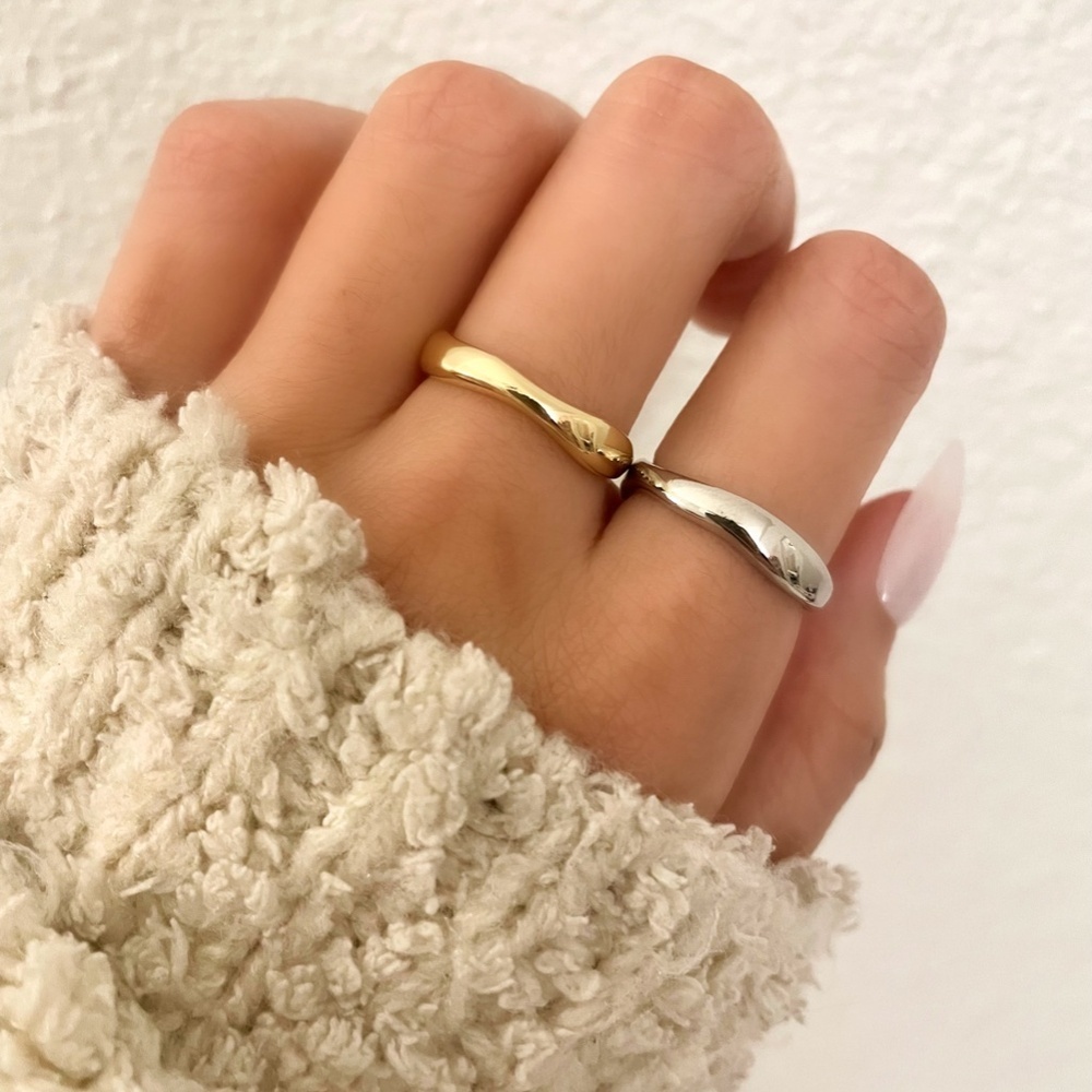 925 Sterling Silver Minimalist Ring Stackable Thin Ring Band Dainty Ring